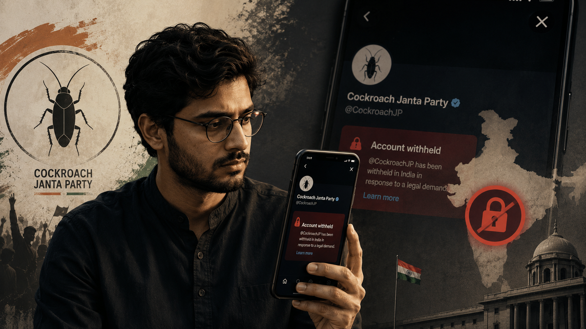 Cockroach Janta Party’s X account withheld in India, says founder Abhijeet Dipke
