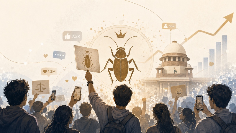 Cockroach' Protest Party Is Growing Among India’s Youth