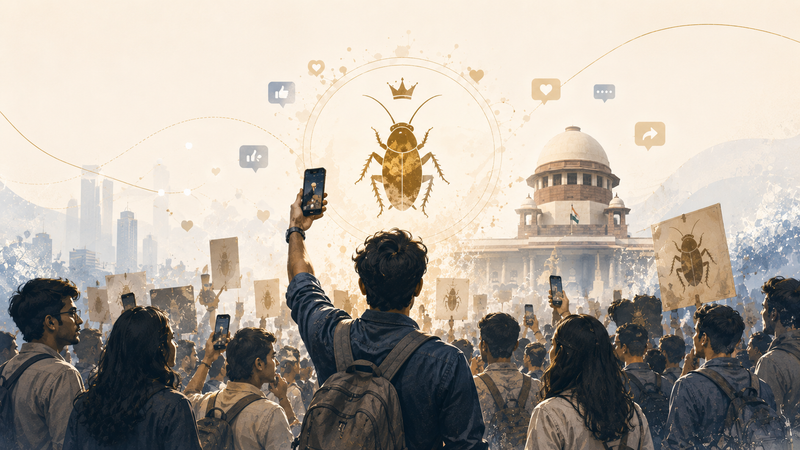 Millions follow India's viral 'cockroach' movement