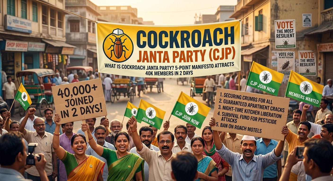What is Cockroach Janta Party? 5-point manifesto attracts 40K members in 2 days